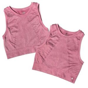 Cali Sport Sports Bra Mauve Sleeveless Crop Tops Size Medium